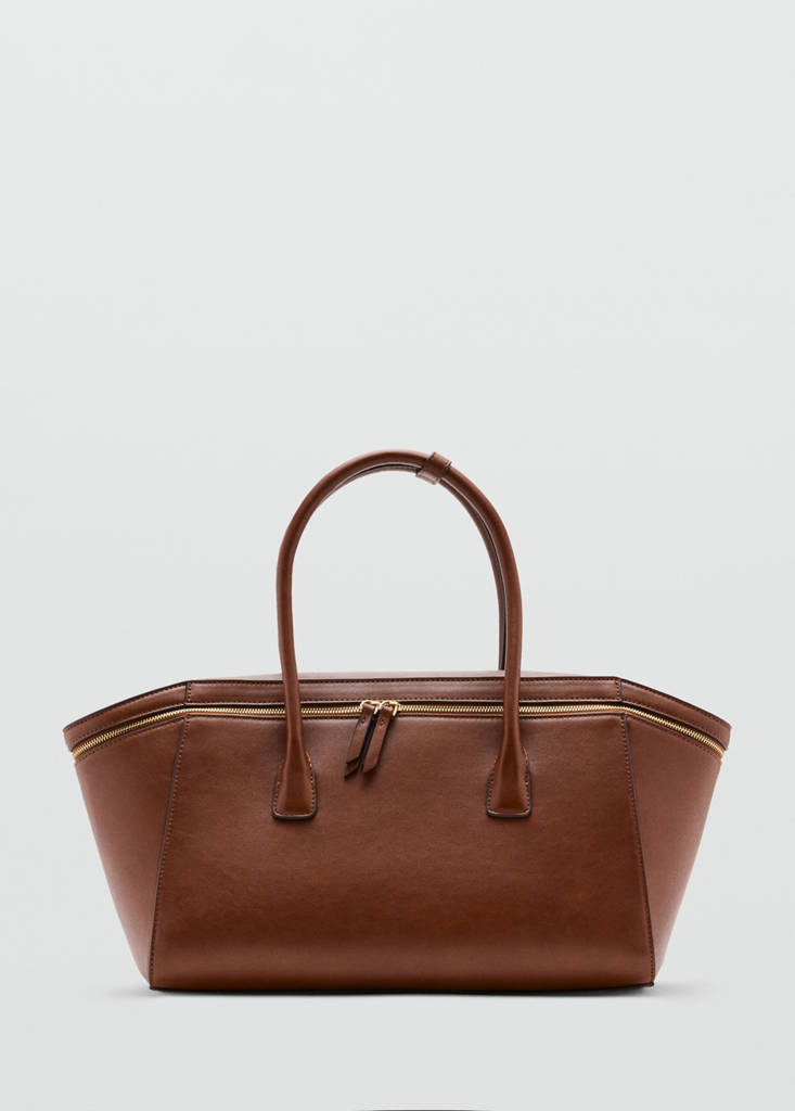 Mango Bowling bag with zips