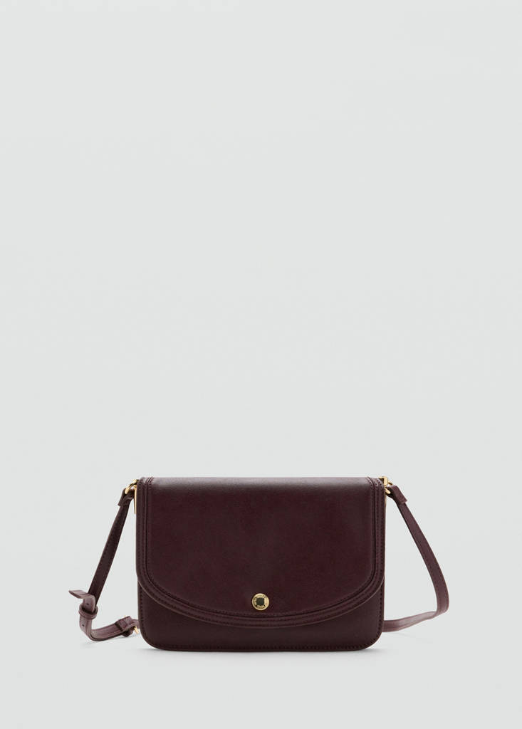 Square crossbody bag — Burgundy