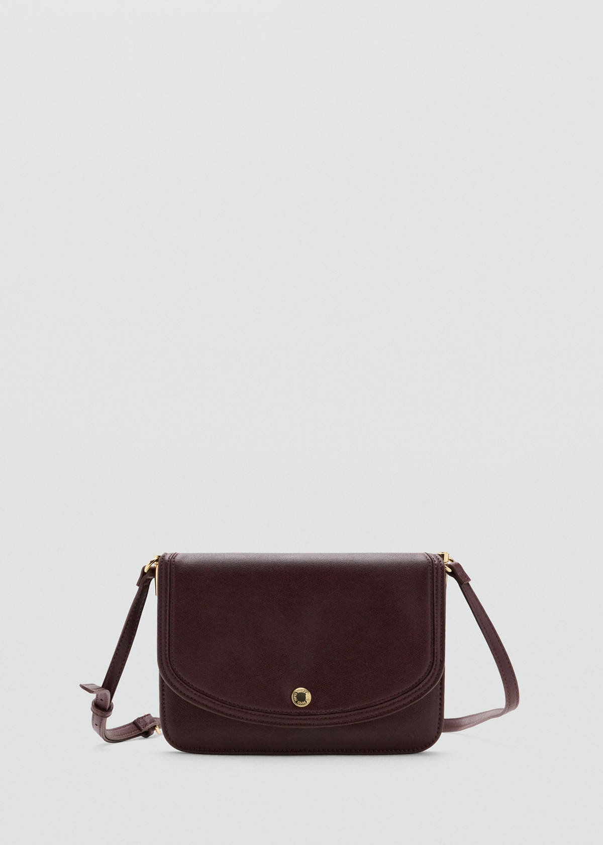 Square crossbody bag — Burgundy