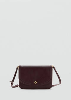 Square crossbody bag — Burgundy 4