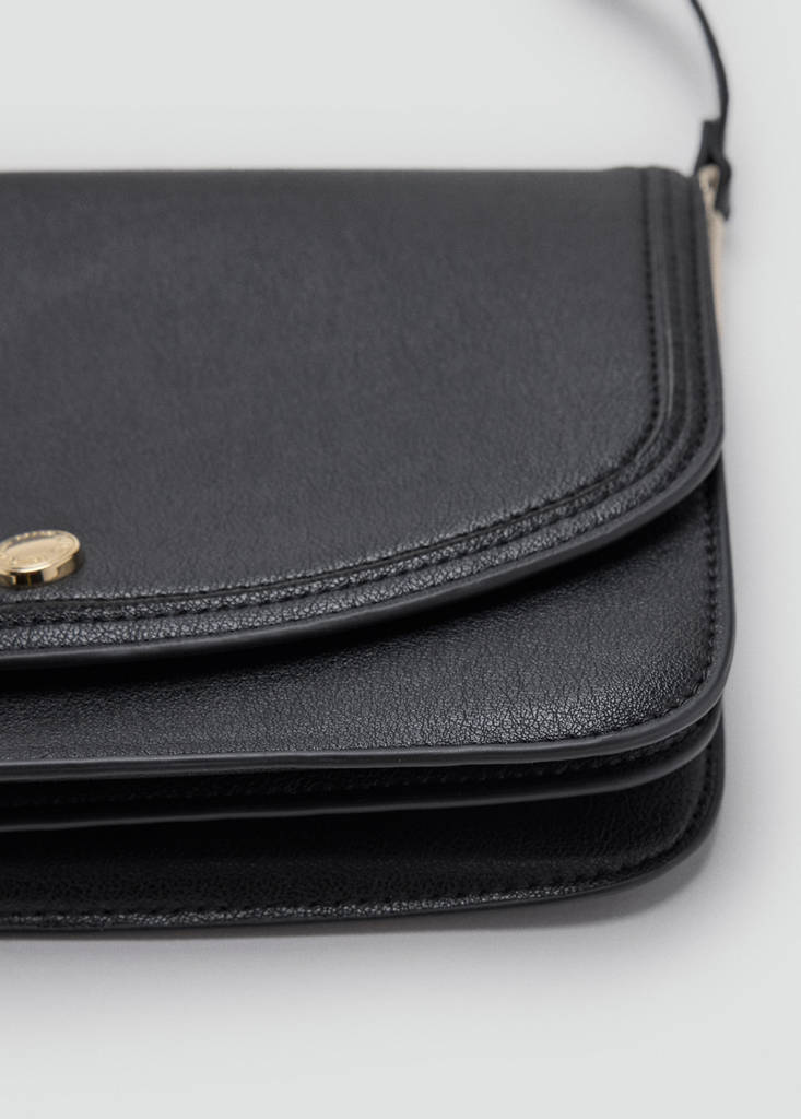 Square crossbody bag — Black