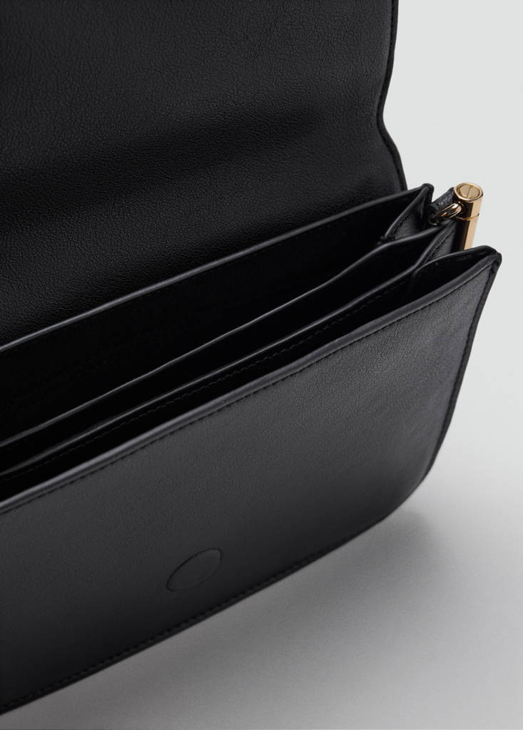 Square crossbody bag — Black