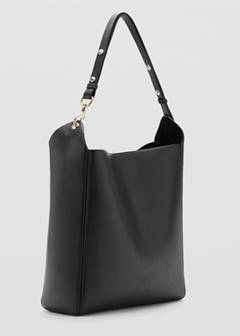 Bucket bag with clasp — Black 1