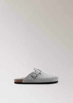 Felt clog slippers — Grey 4