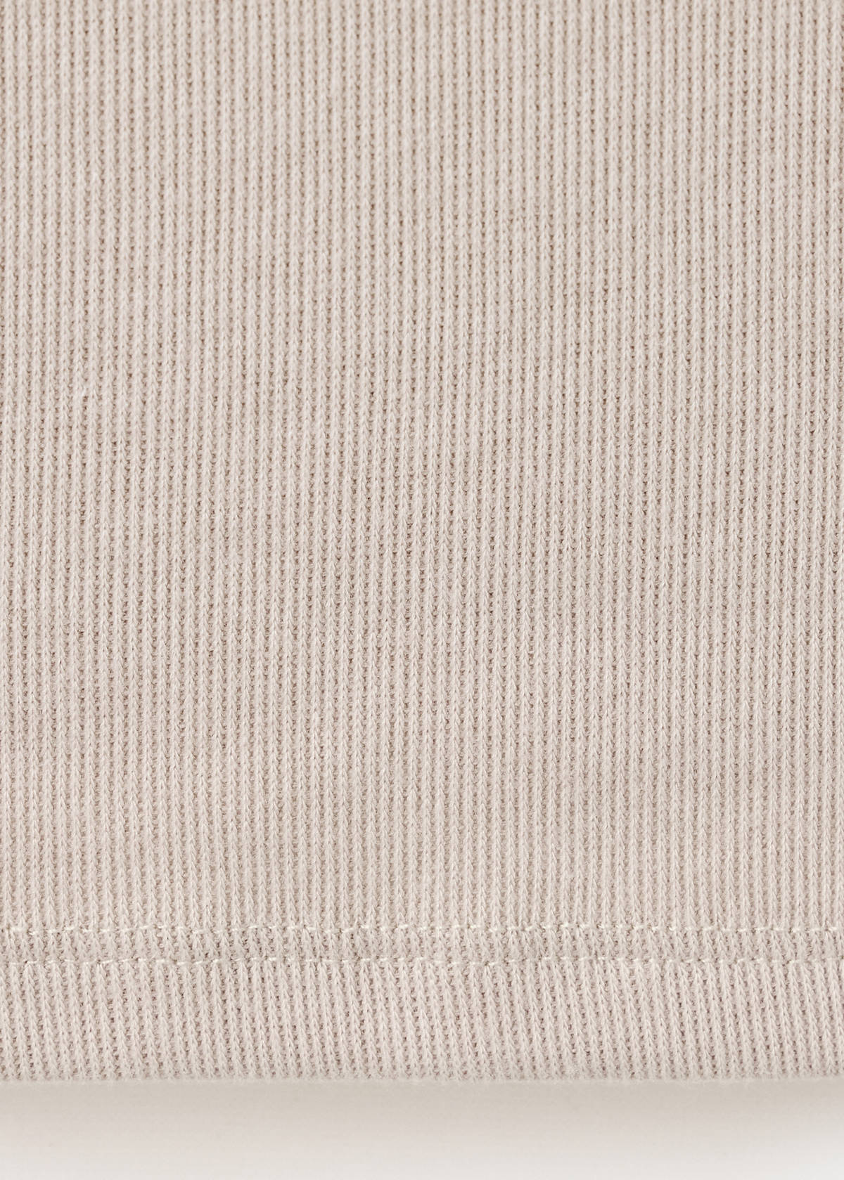 Long-sleeved boat-neck t-shirt — Sand