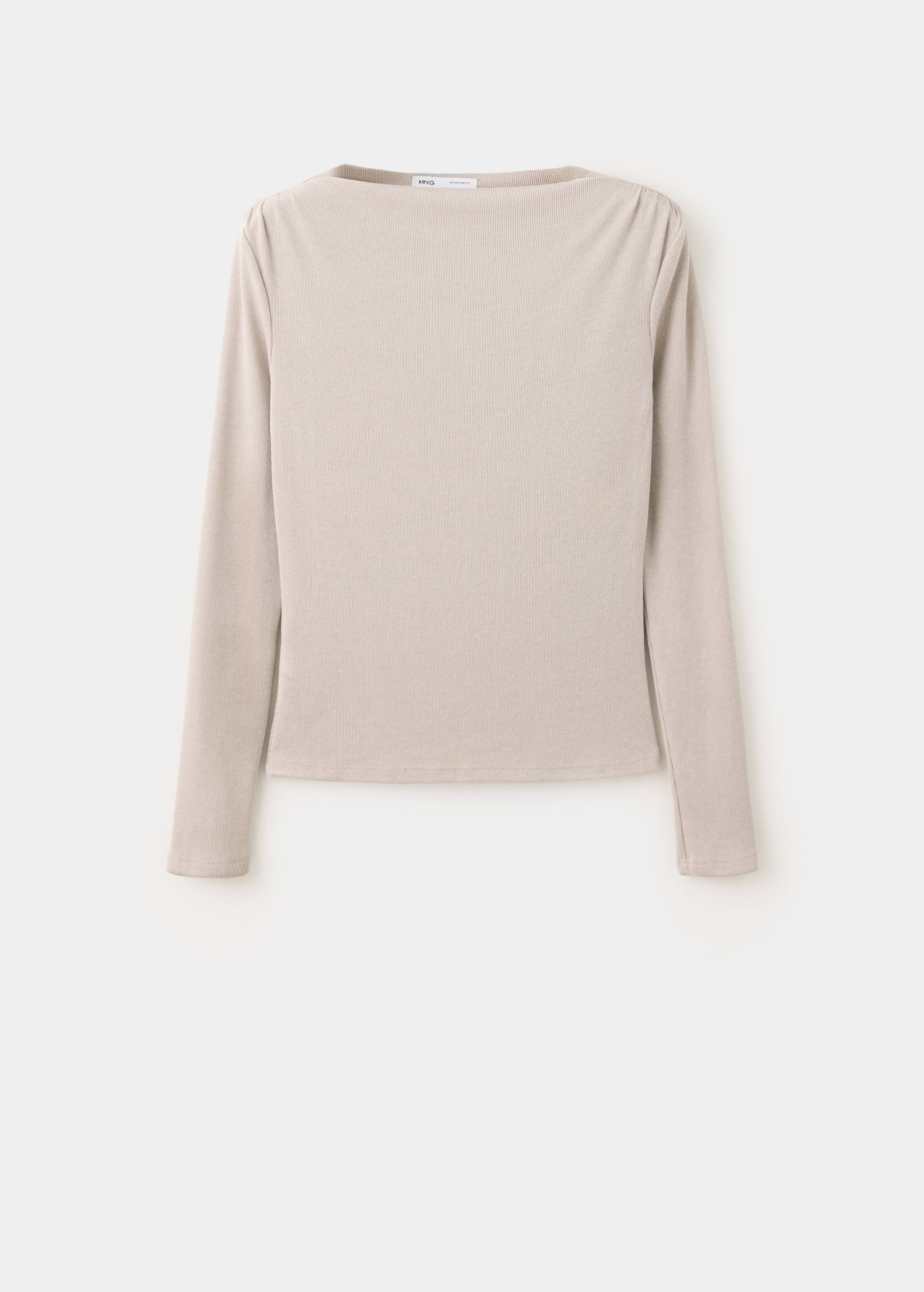 Long-sleeved boat-neck t-shirt - Article without model