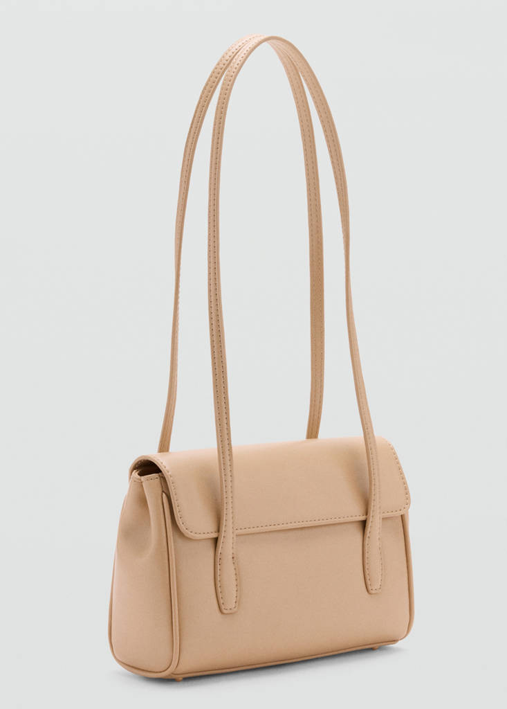 Shoulder bag with strap — Medium Brown