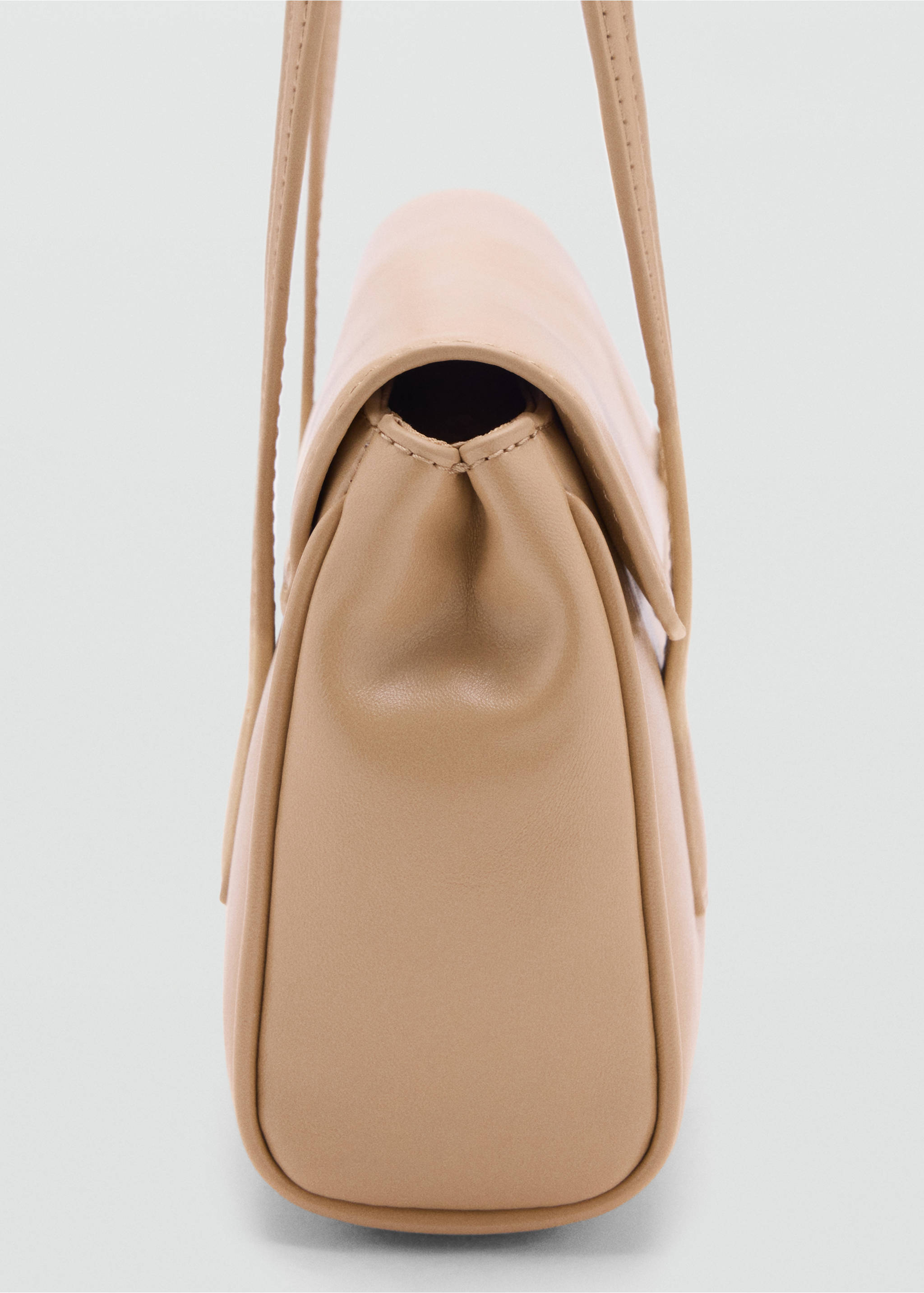 Shoulder bag with strap - Details of the article 1, Medium Brown. Ref: 37094104-00.