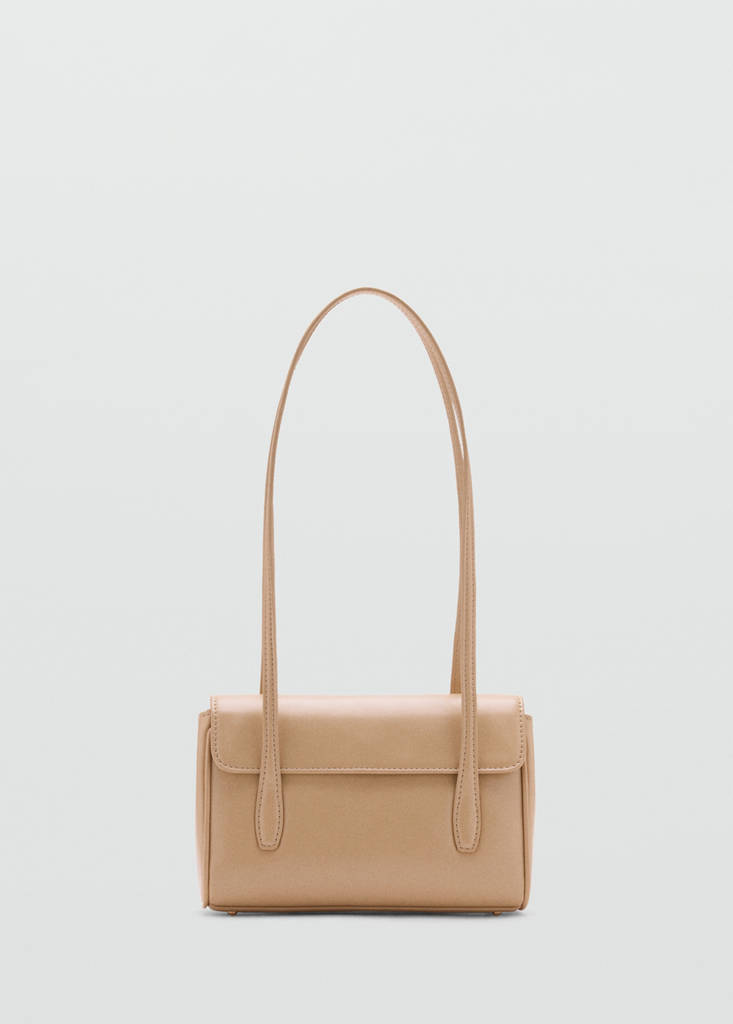 Shoulder bag with strap — Medium Brown
