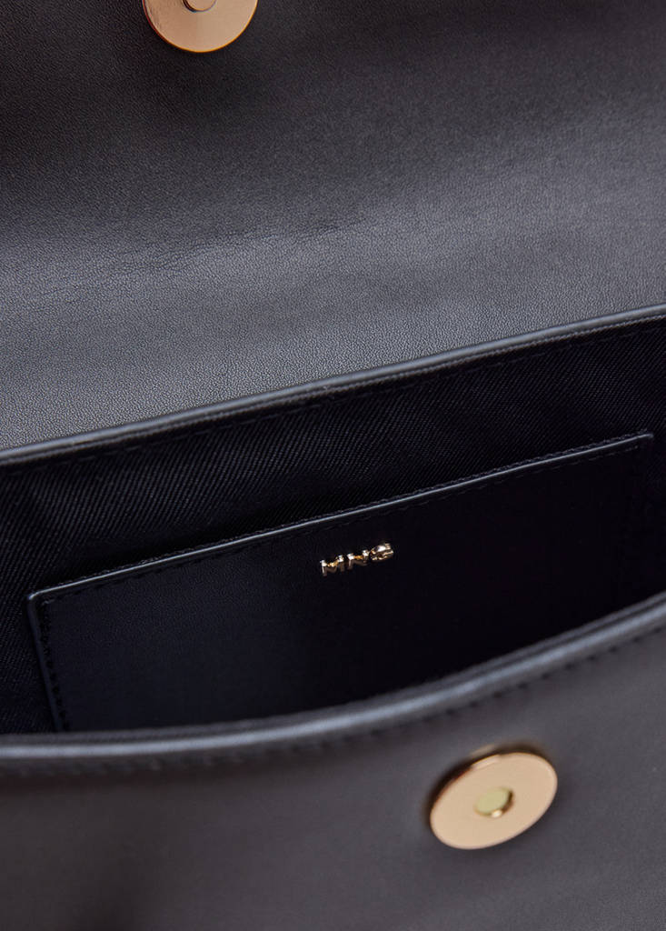 Shoulder bag with strap — Brown