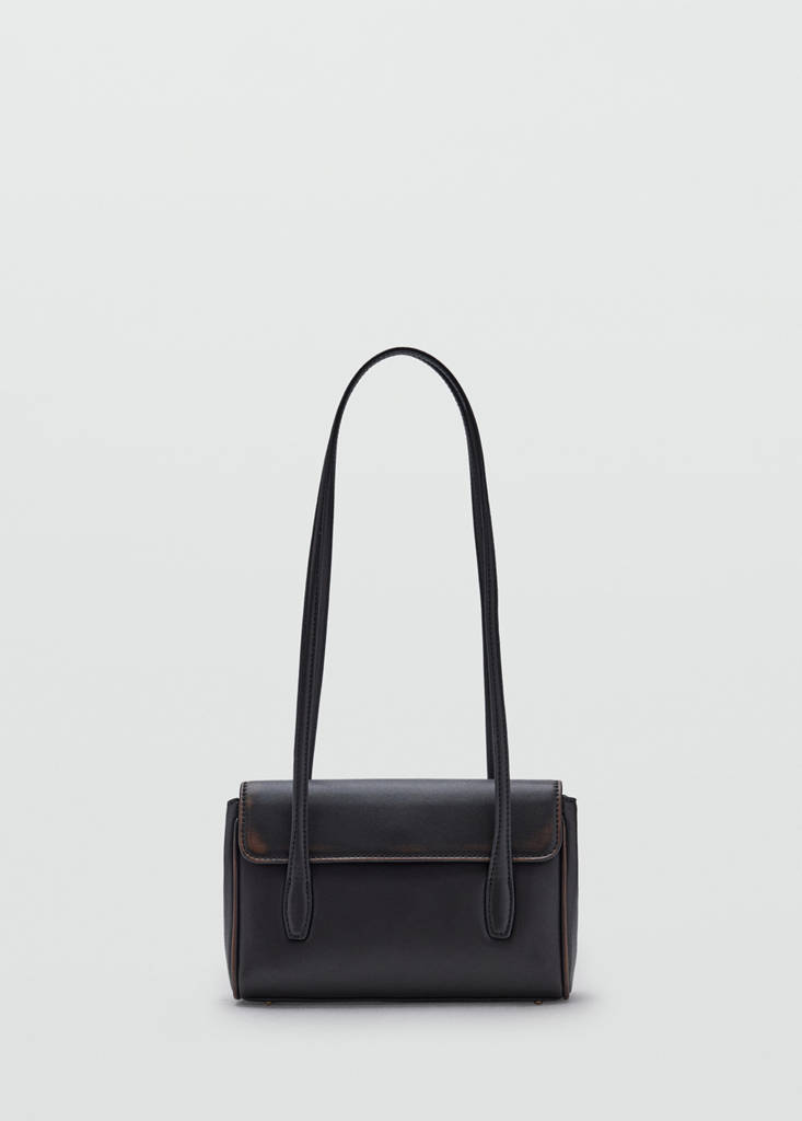 Shoulder bag with strap — Brown