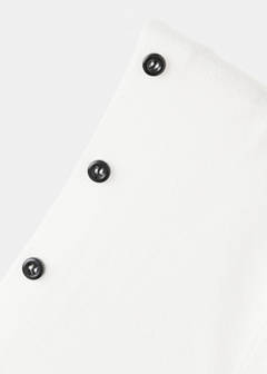 Knitted button cardigan — White 7