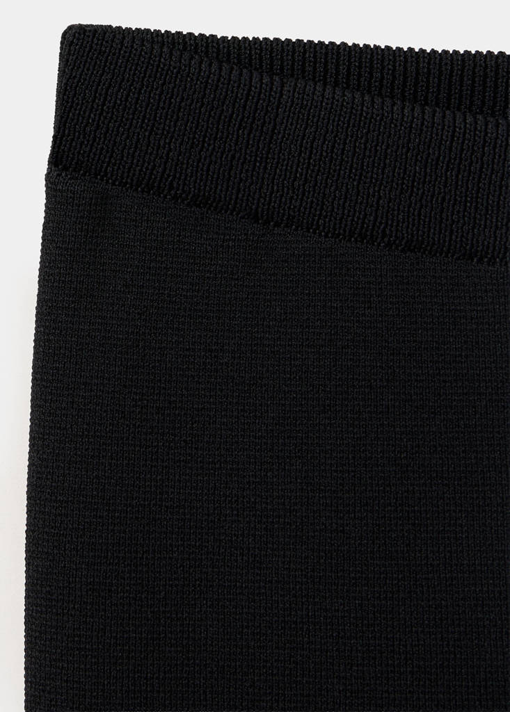 Fine knit shorts — Black