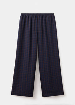 Straight checked trousers — Blue 5