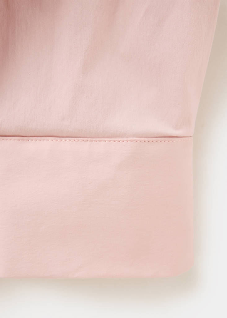 Three-quarter sleeve poplin shirt — Pastel Pink