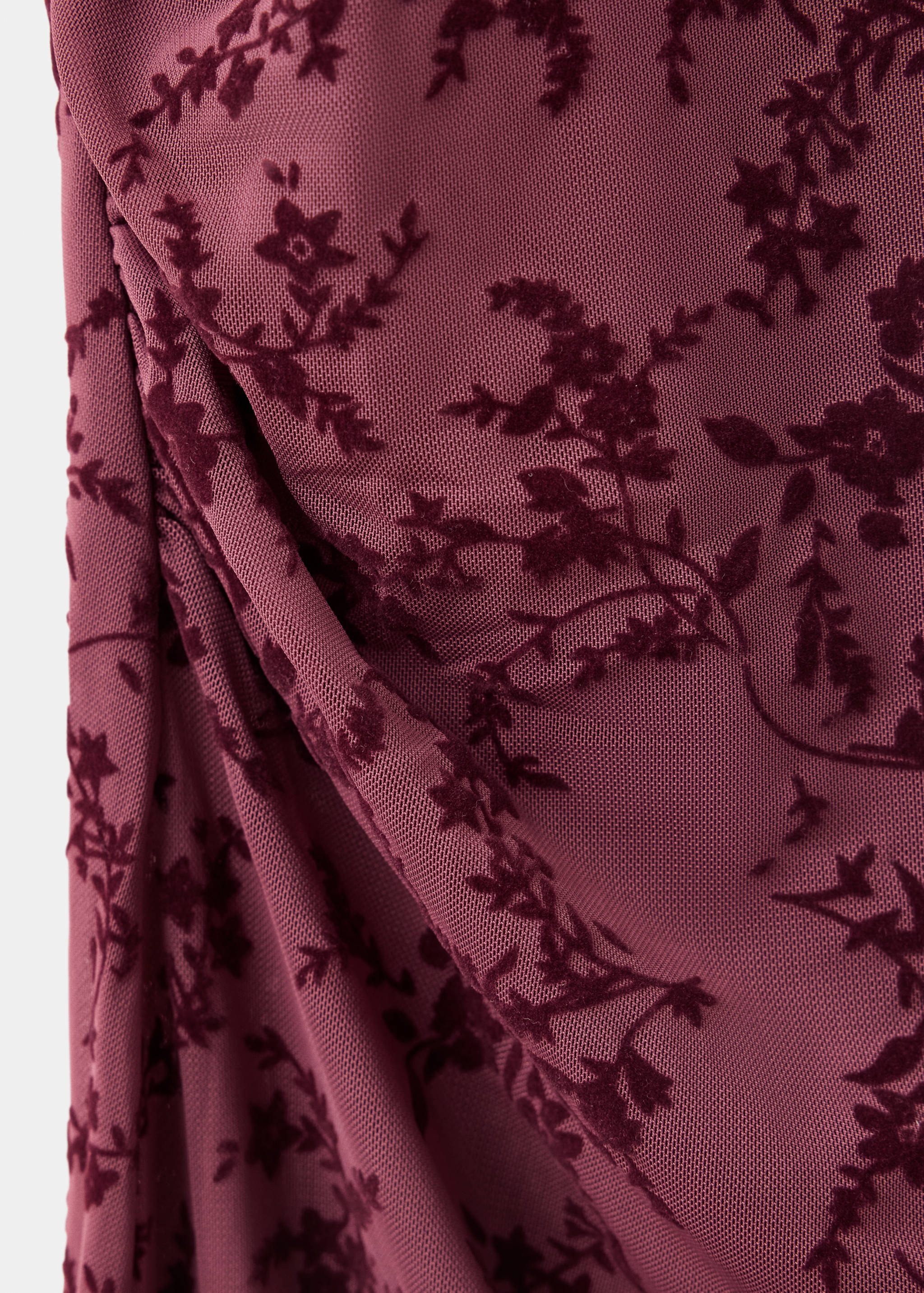 Robe asymétrique en tissu dévoré - Détail de l'article 0