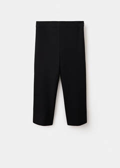 Capri trousers with openings — Black 4