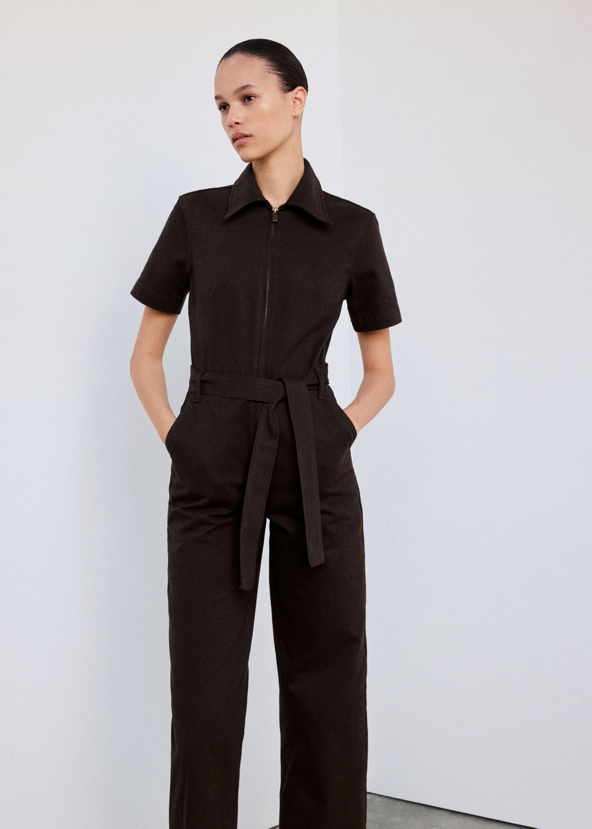 Denim jumpsuit belt - Details of the article 3