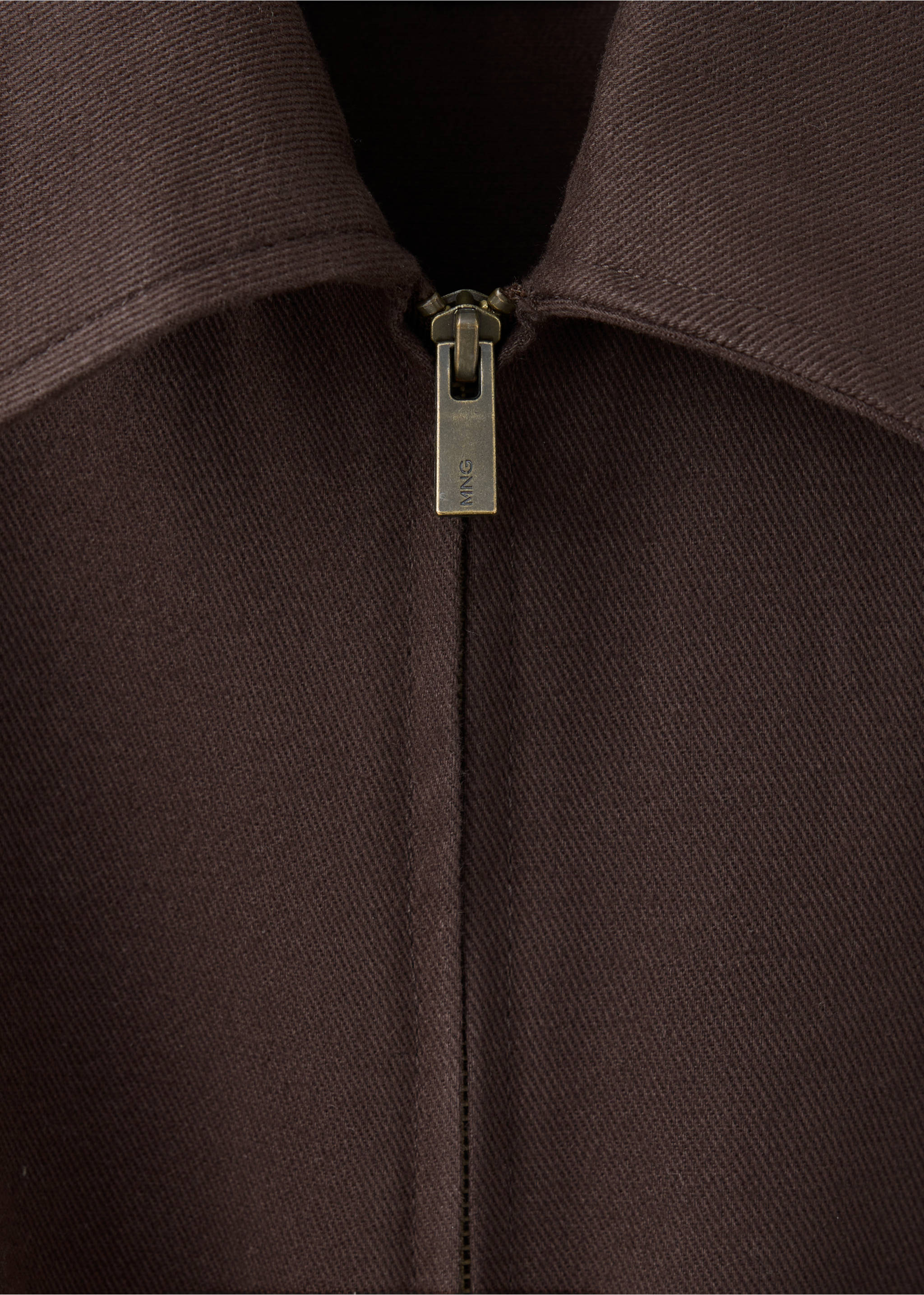 Denim jumpsuit belt - Details of the article 8, Chocolate. Ref: 37094116-00.
