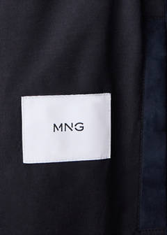 Suede-effect jacket with pockets — Night Blue 11