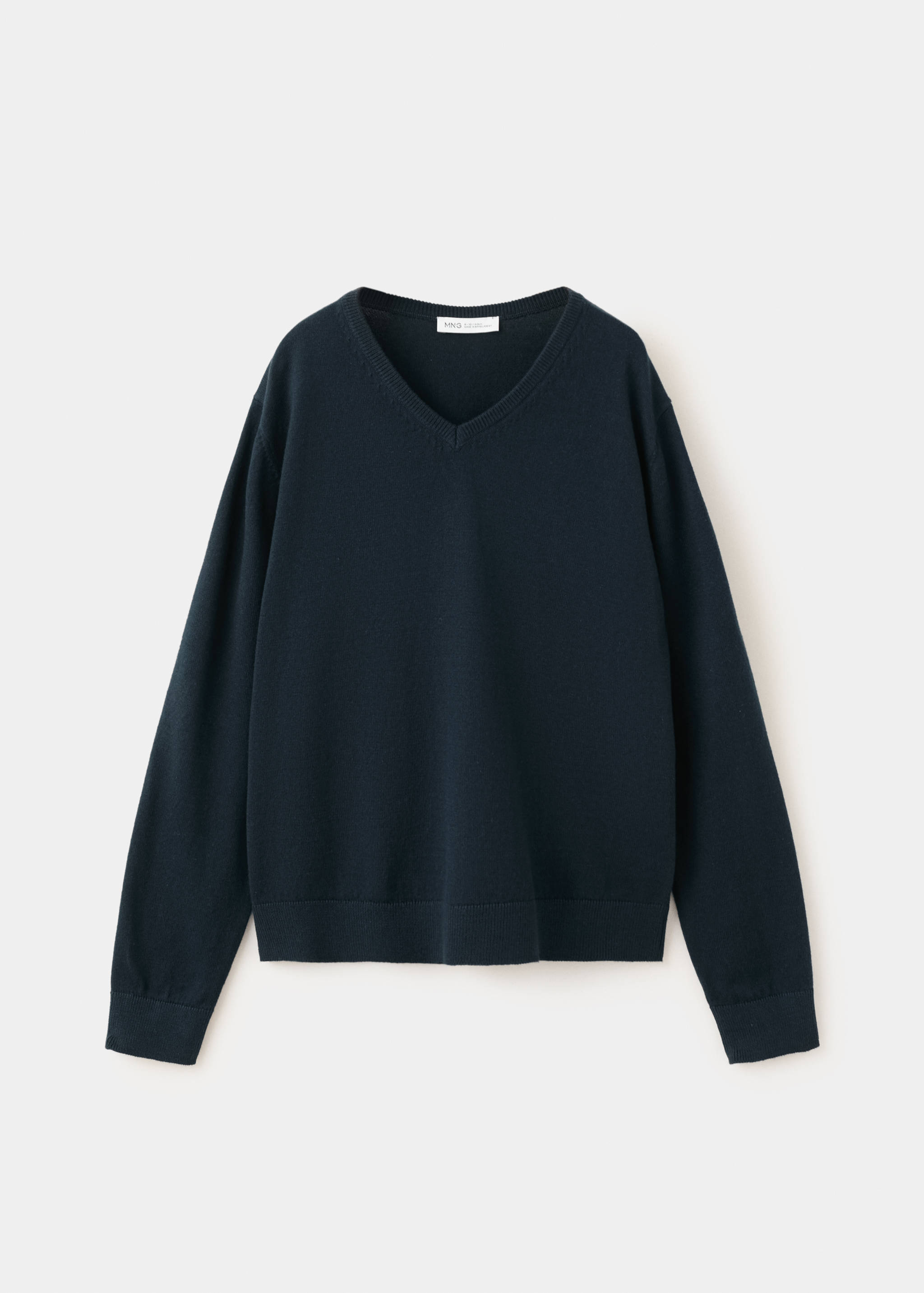 Fine-knit V-neck sweater - Article without model
