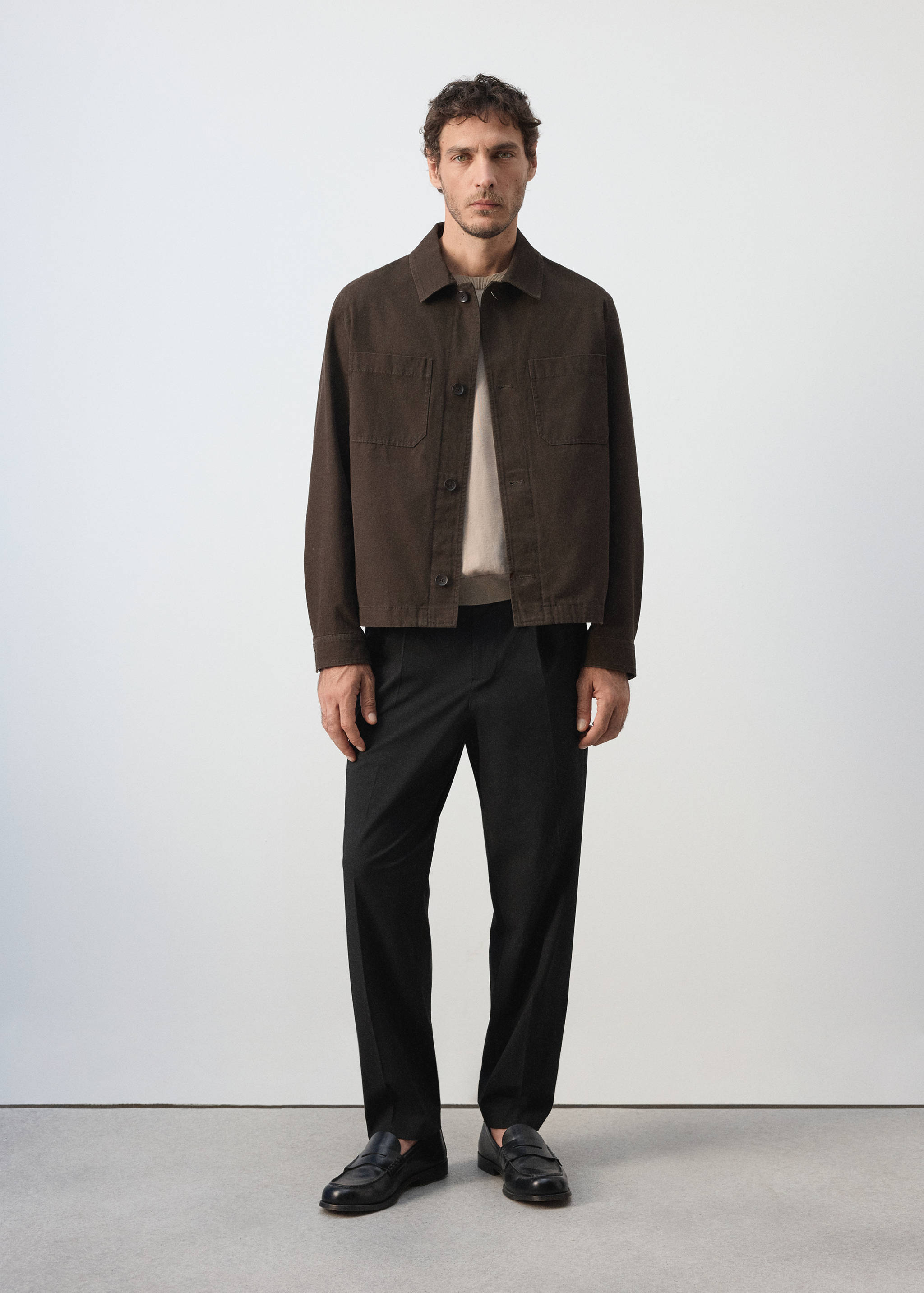 Surchemise 100 % coton poche - Plan général
