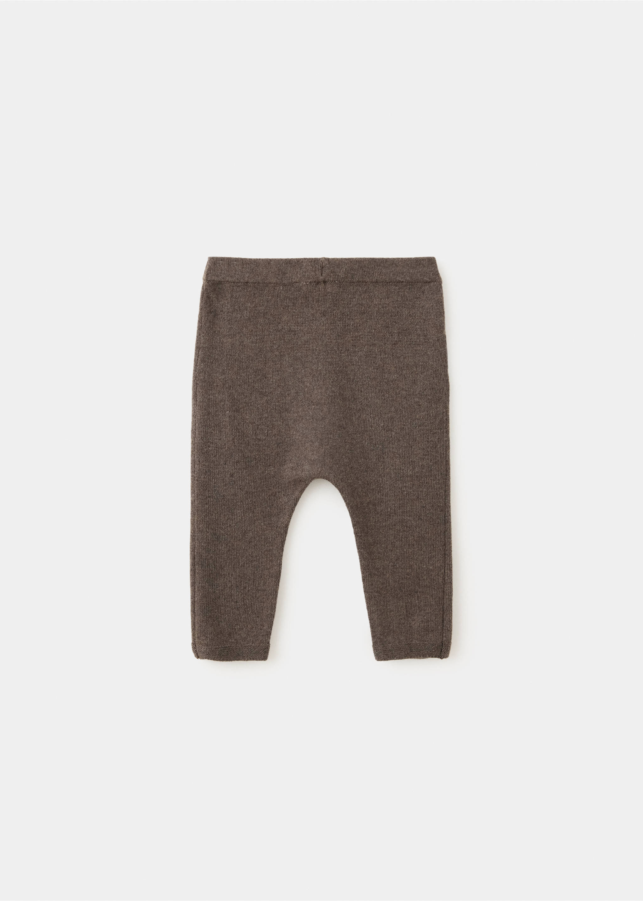 Leggings punto liso - Reverso del artículo, Chocolate. Ref: 37094405-00.