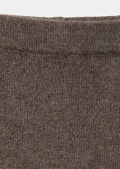 Plain knit leggings — Chocolate 2