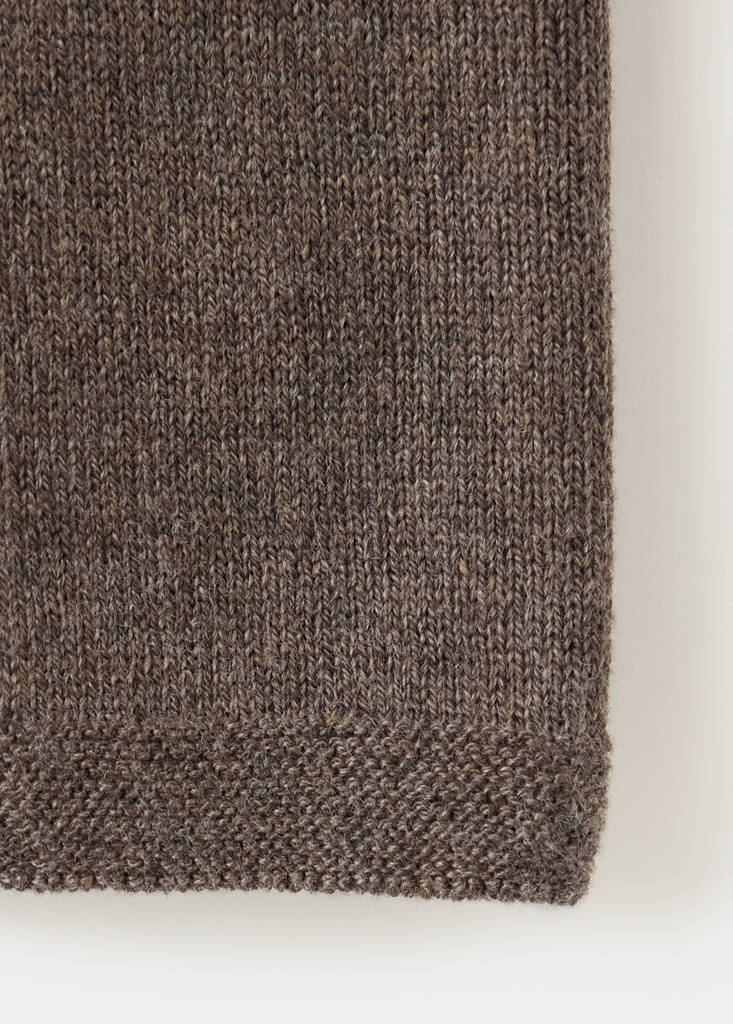 Plain knit leggings — Chocolate