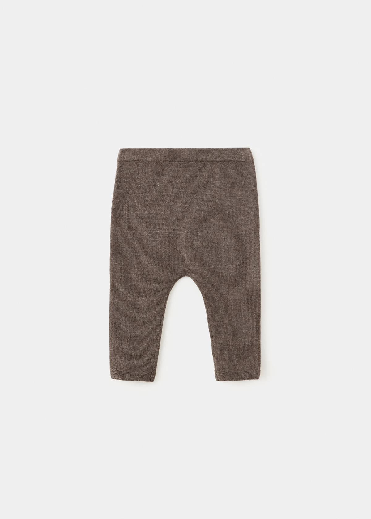 Plain knit leggings — Chocolate