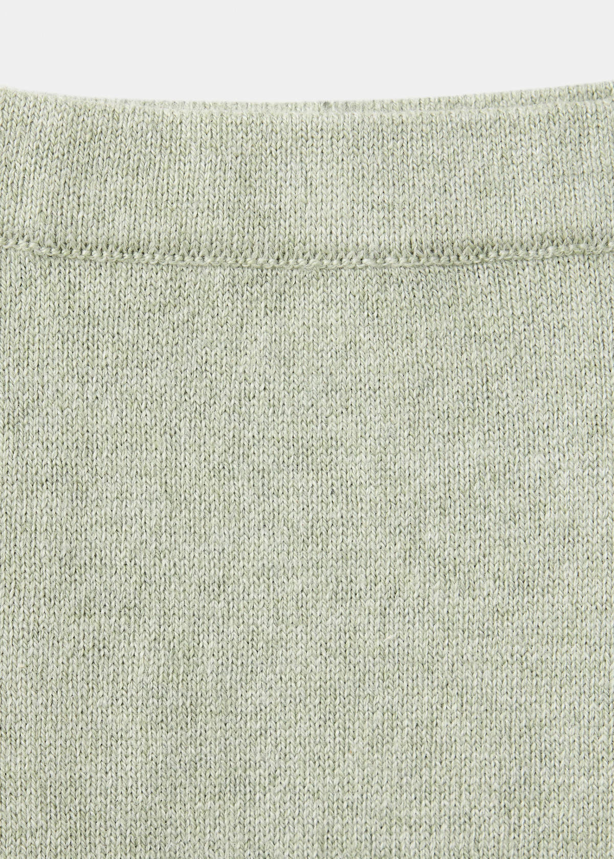 Plain knit leggings — Green