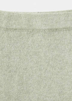 Plain knit leggings — Green 2