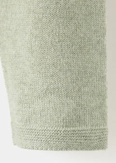 Plain knit leggings — Green 4