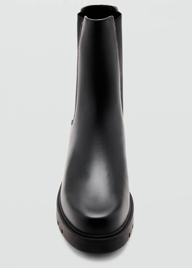 Track sole Chelsea boots — Black