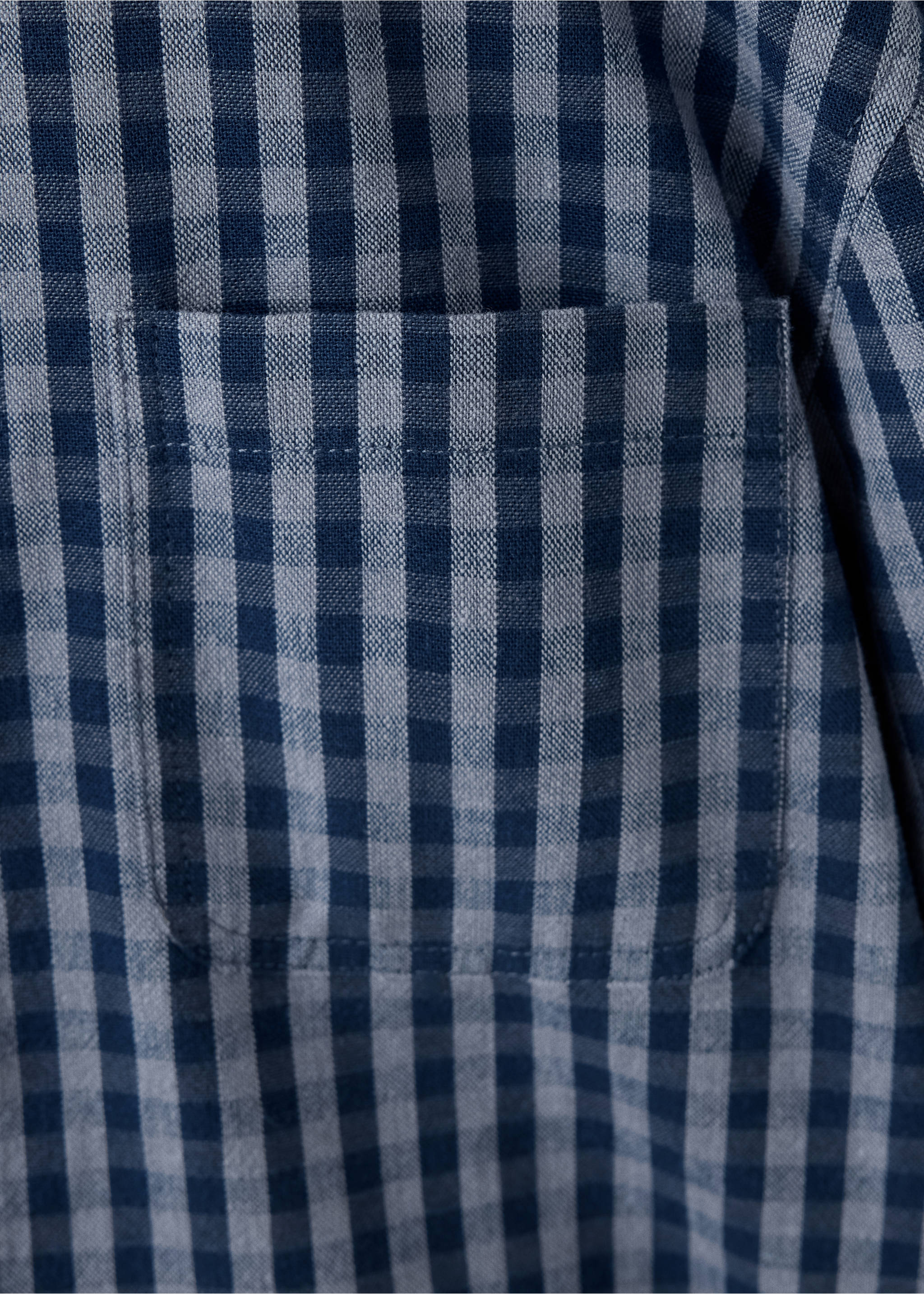 Chemise 100% coton à carreaux - Détail de l'article 0, Bleu marine. Ref: 37094410-00.