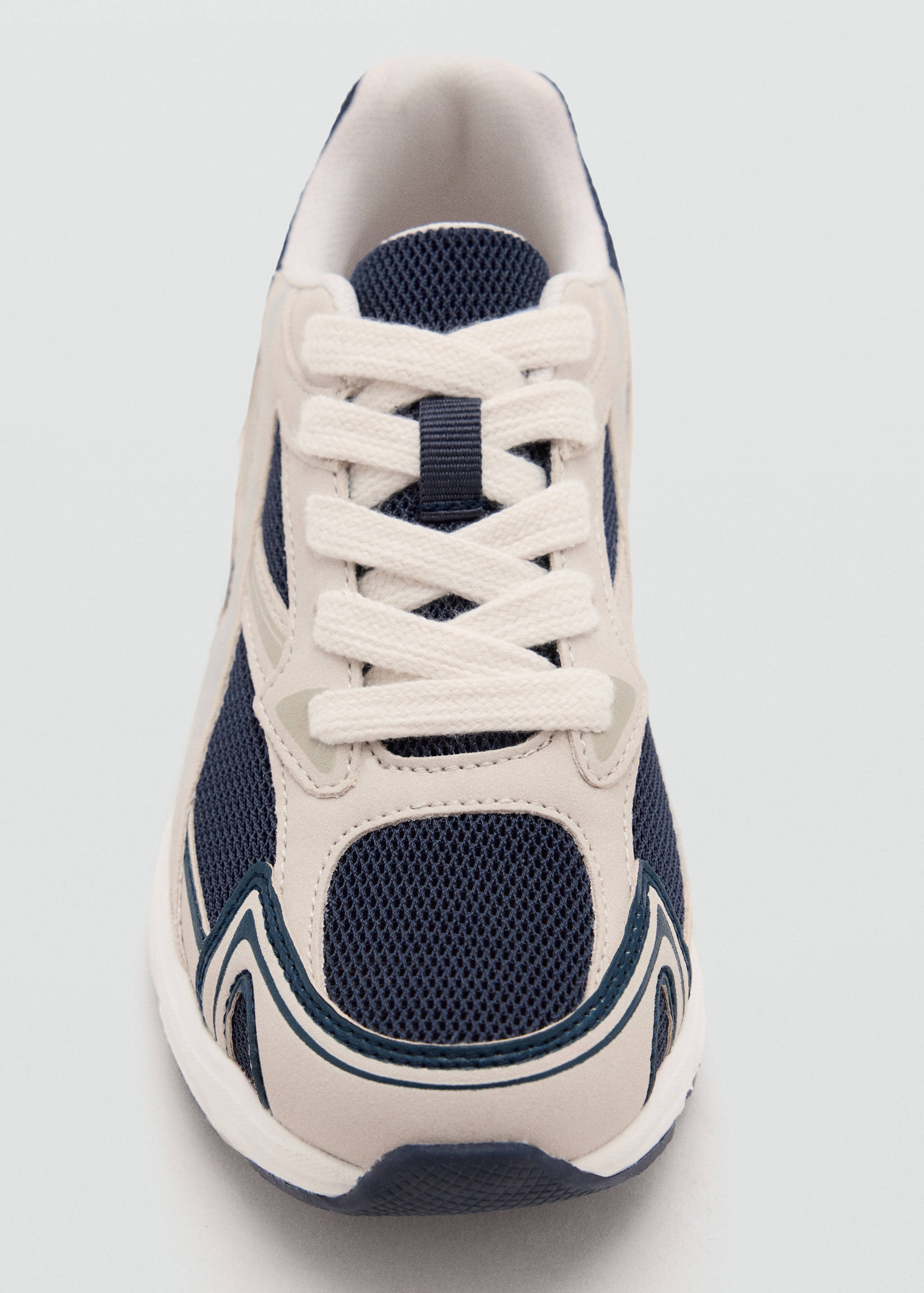 Lace-up mixed sneakers - Details of the article 2