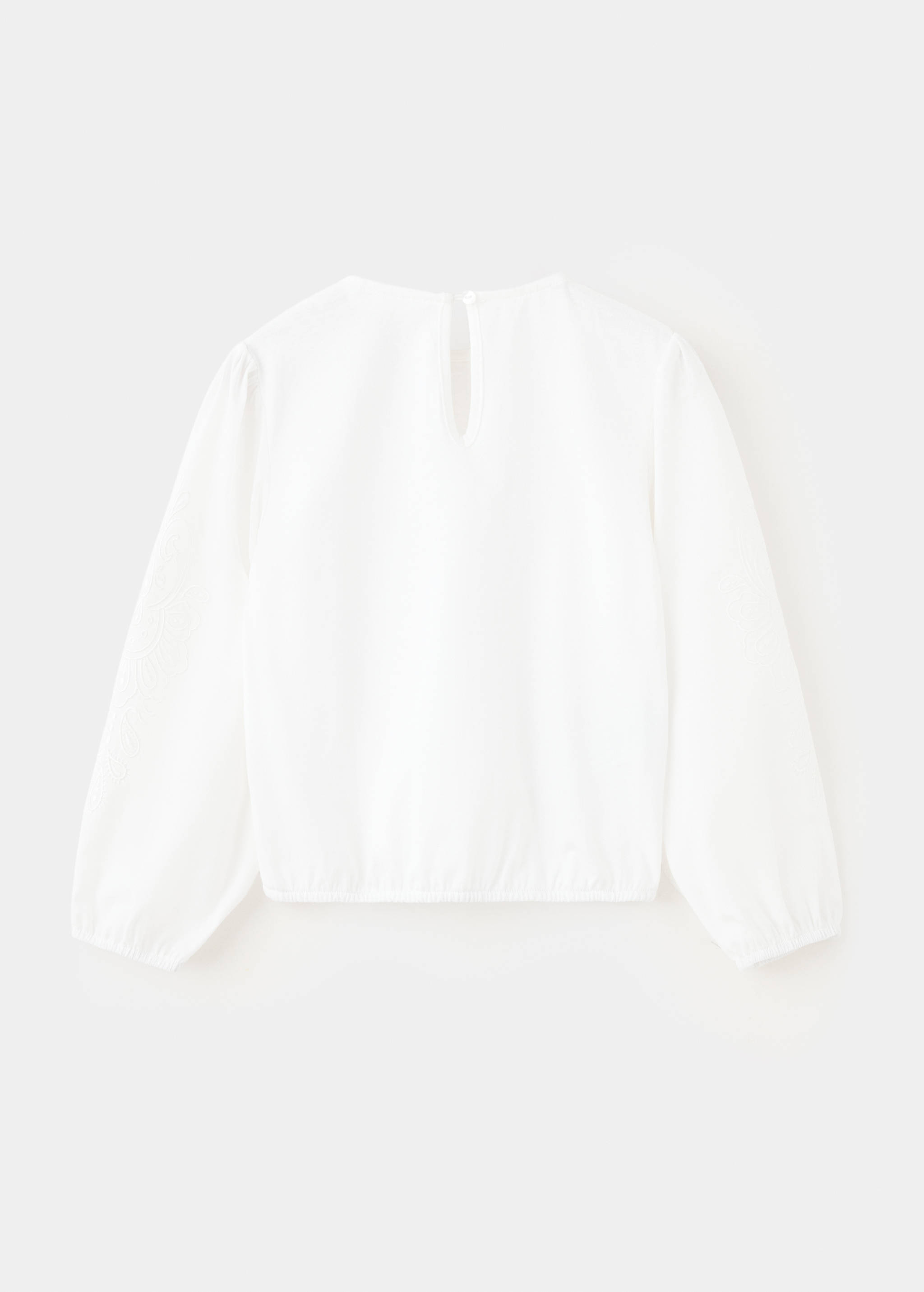 100% cotton embroidered T-shirt - Reverse of the article