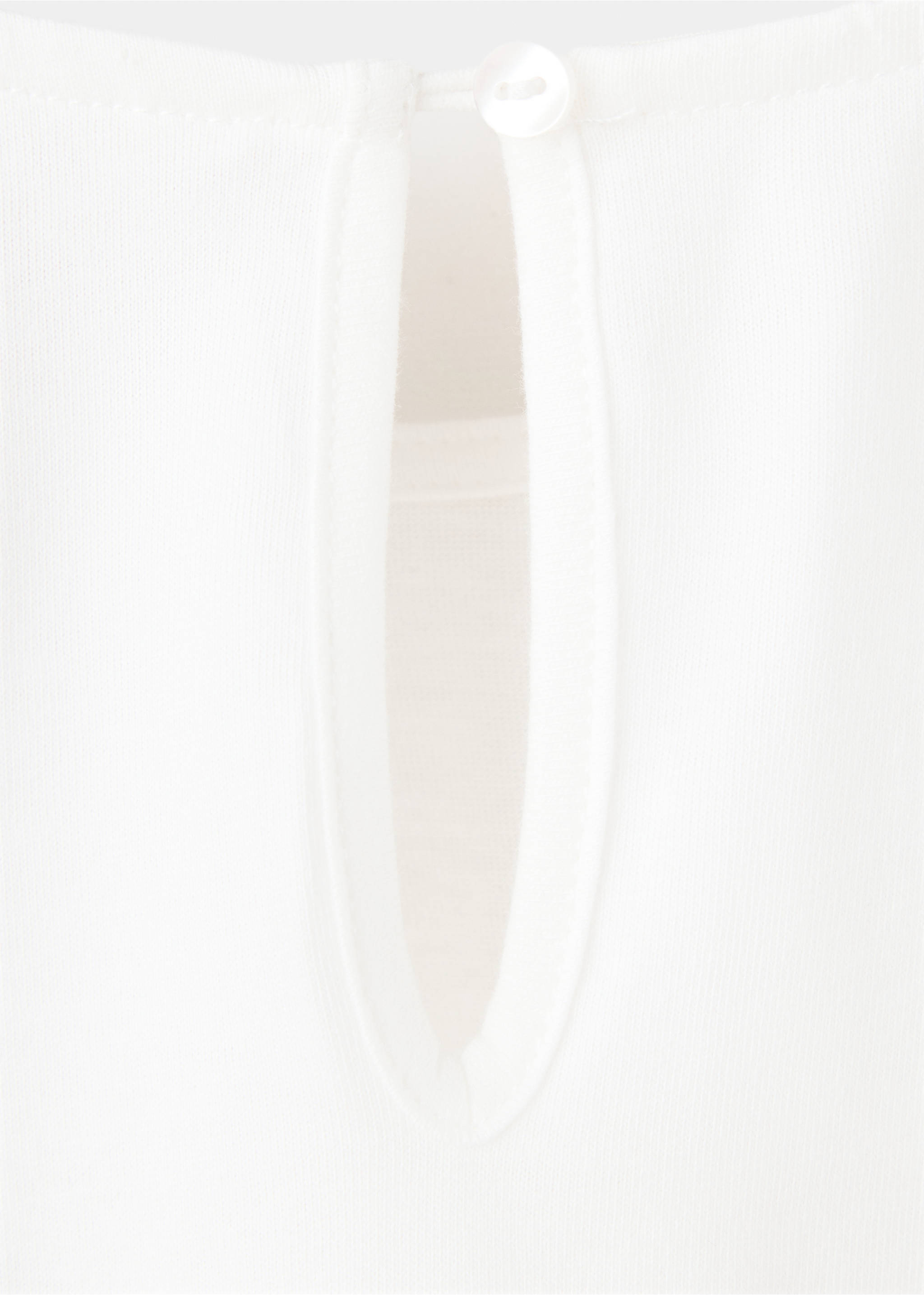 100% cotton embroidered T-shirt - Details of the article 8, Off White. Ref: 37094421-00.
