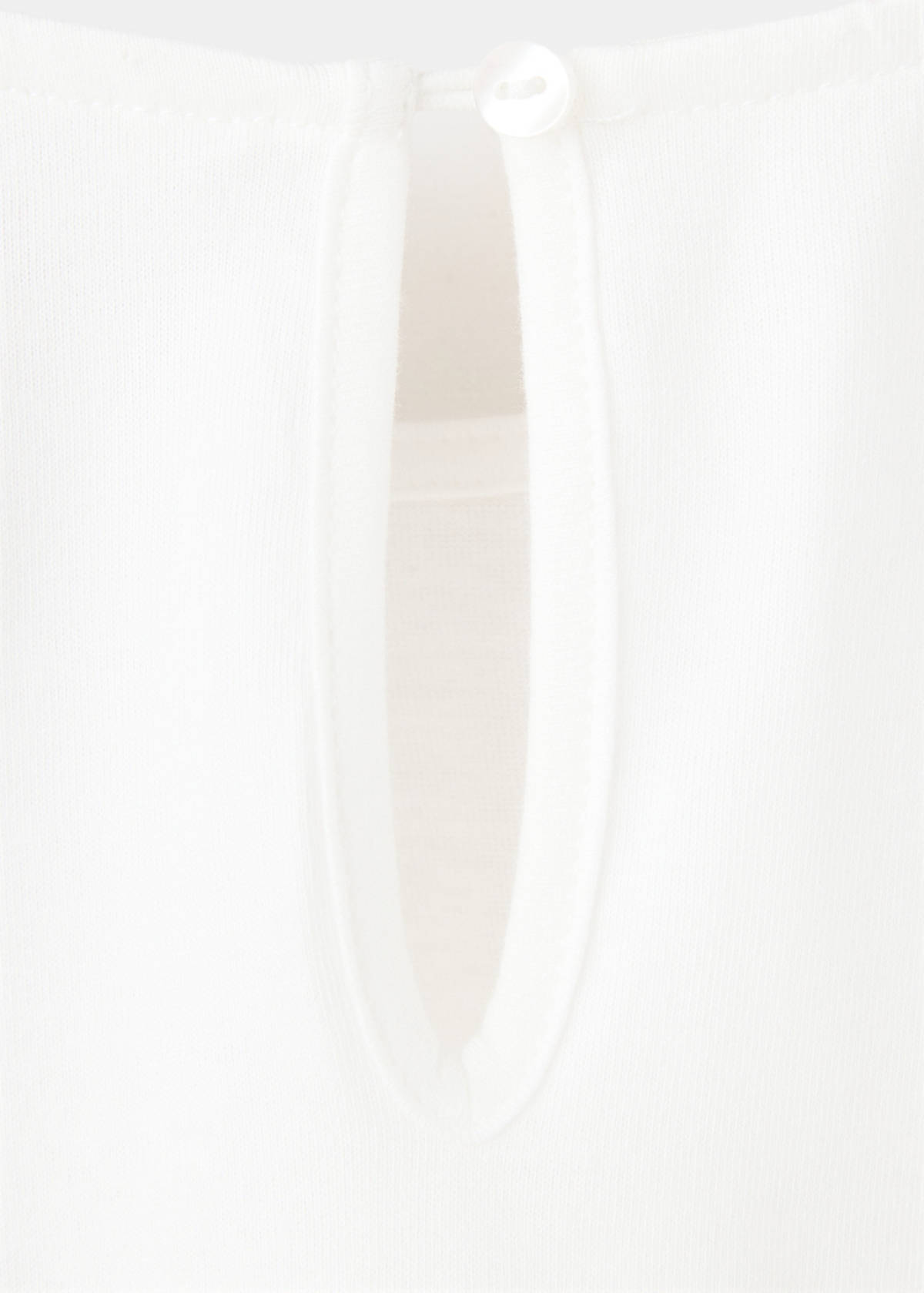100% cotton embroidered T-shirt — Off White