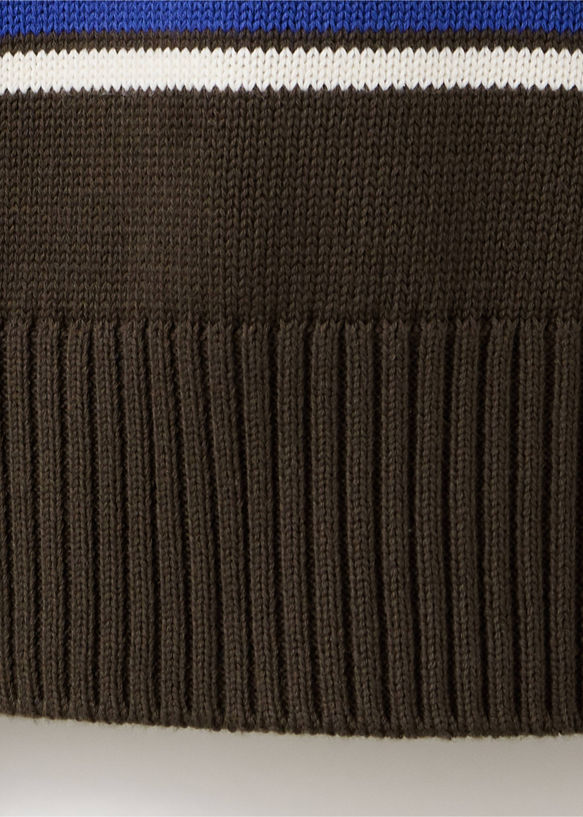 100% cotton mid-weight knit jumper - Details of the article 0, Brown. Ref: 37094422-00.