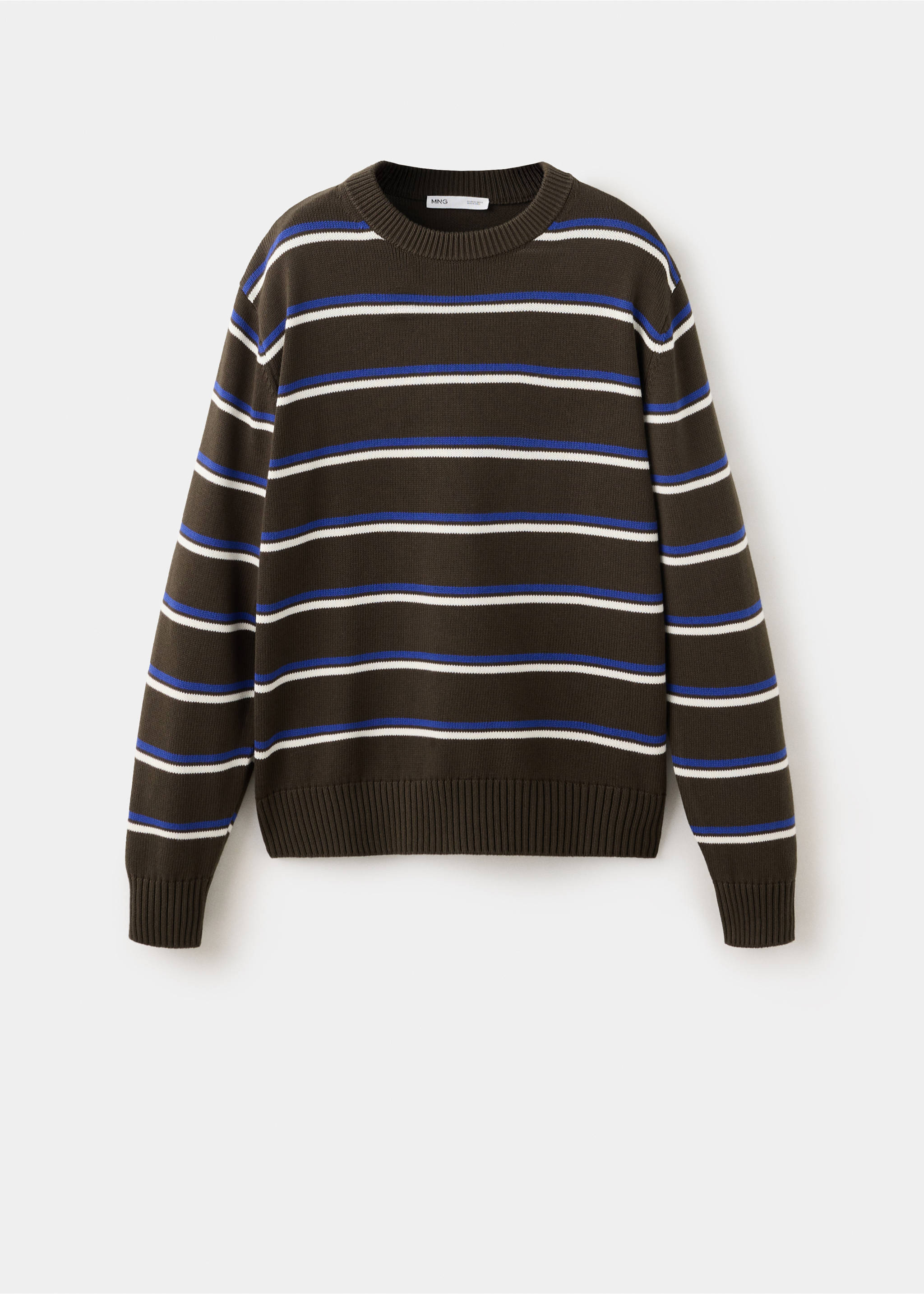 100% cotton mid-weight knit jumper - Article without model, Brown. Ref: 37094422-00.
