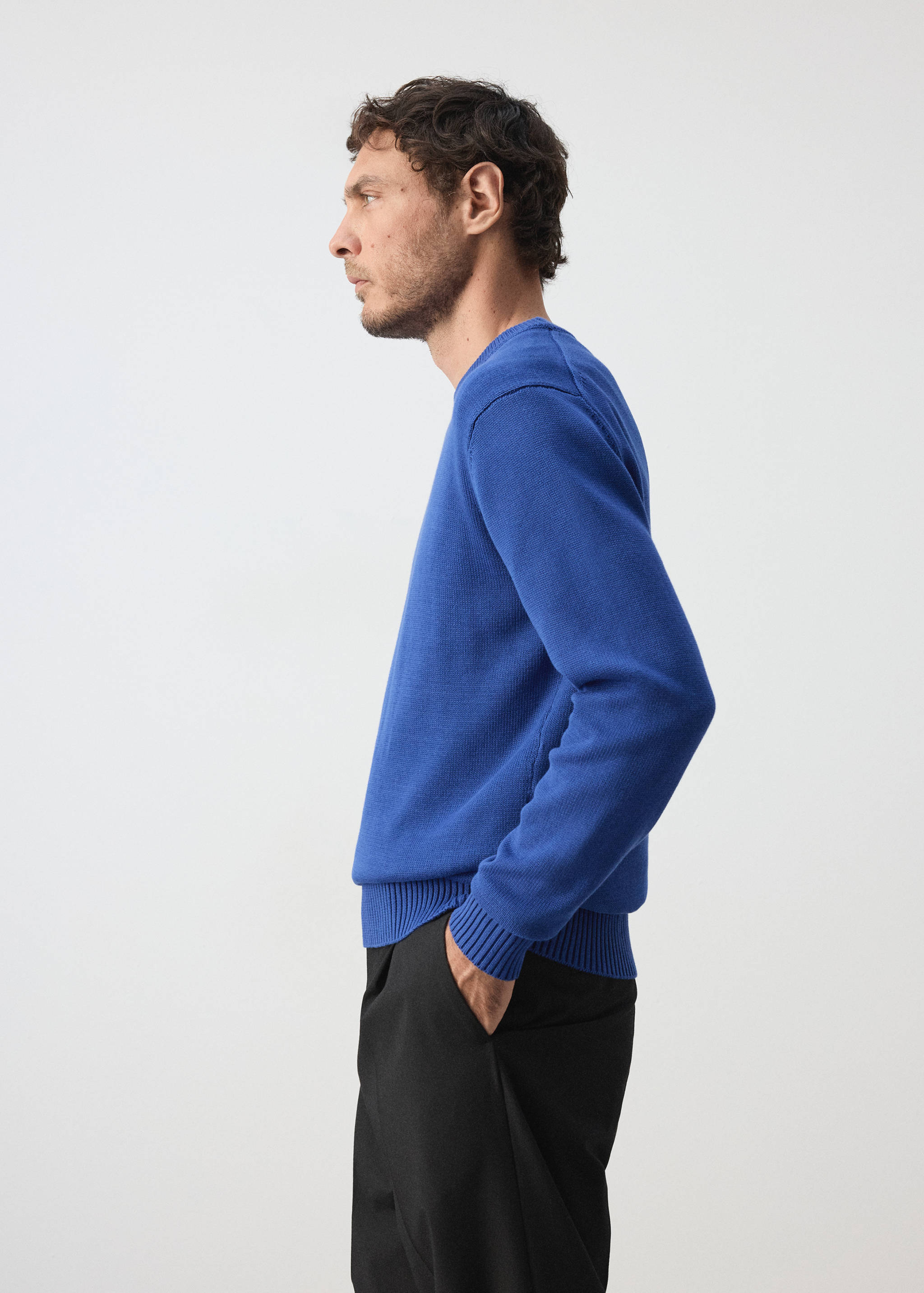 100% cotton mid-weight knit jumper - Details of the article 2