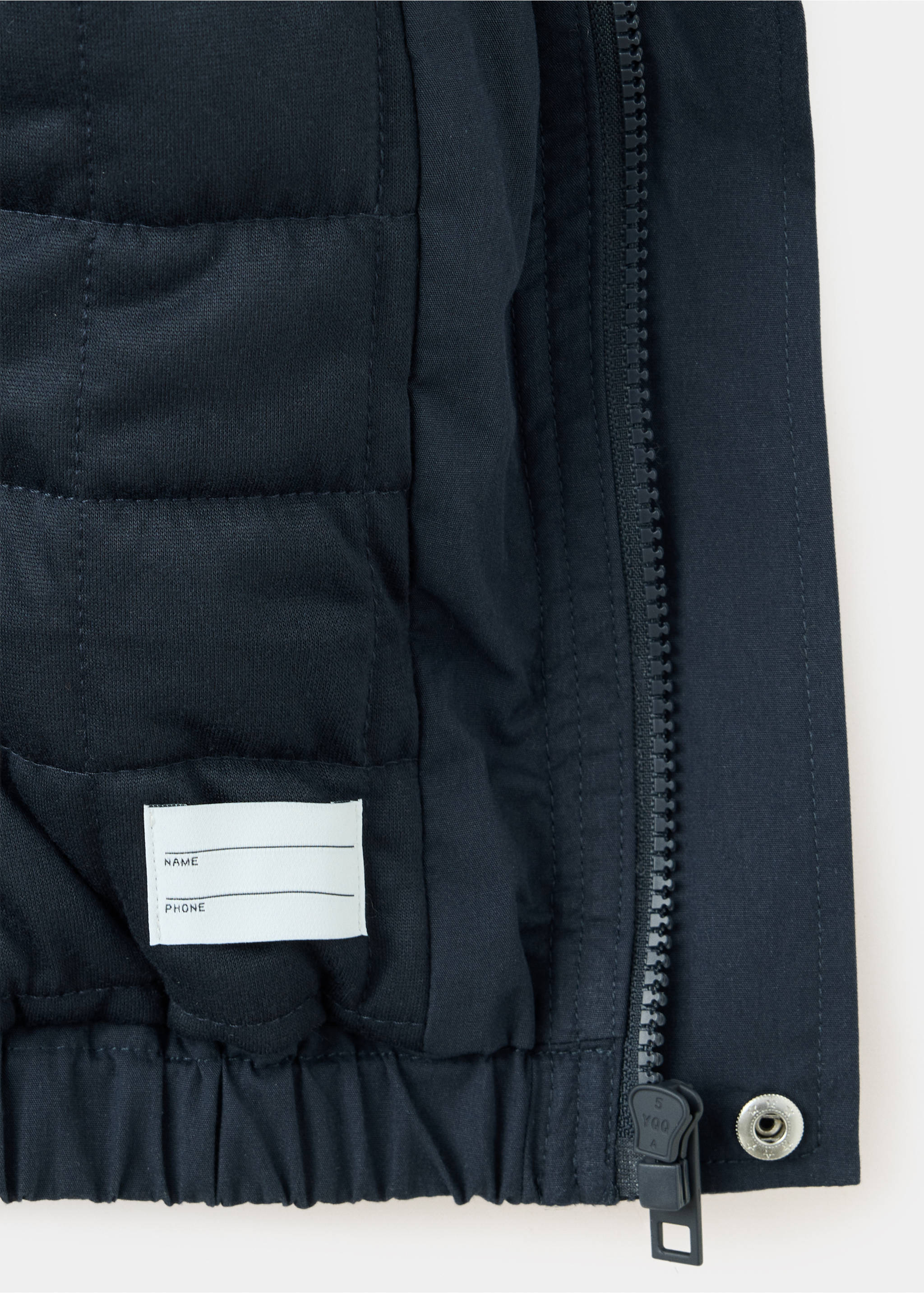 Lightweight bomber jacket - Details of the article 0, Navy. Ref: 37094424-00.