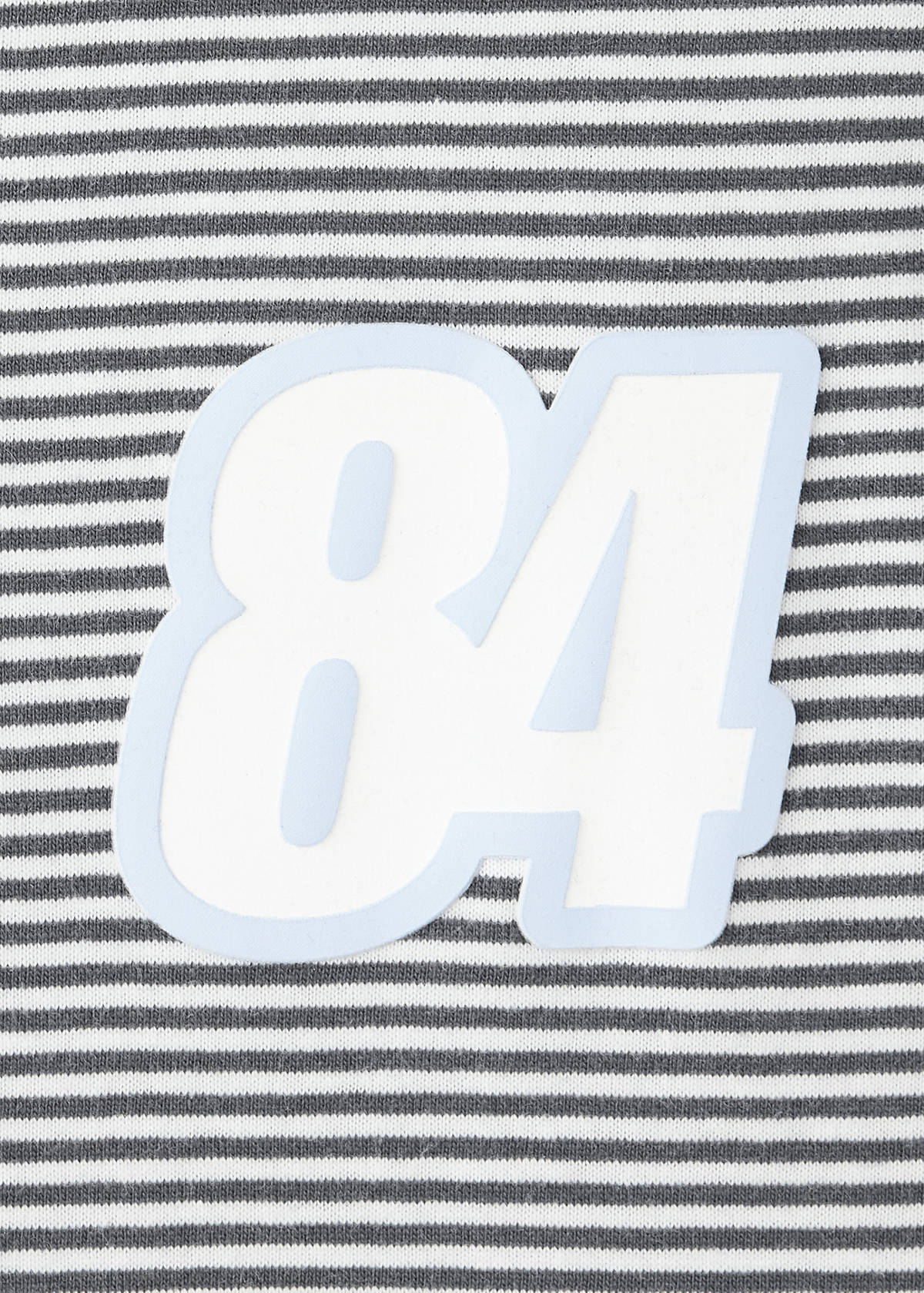 Long printed striped pyjamas — Charcoal