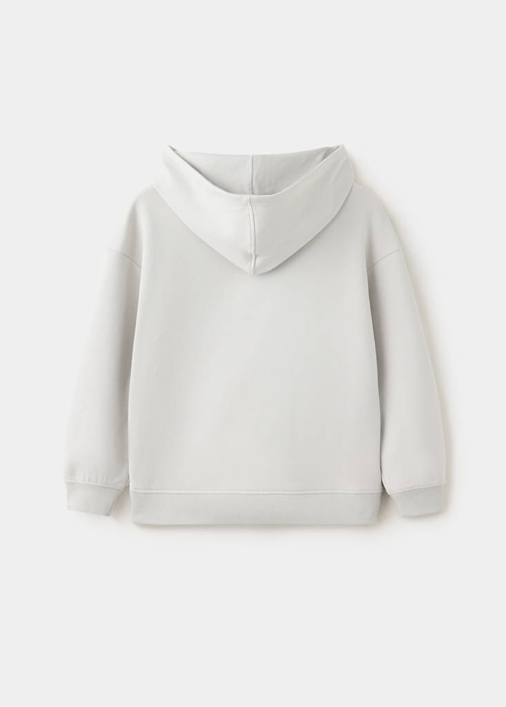 Hoodie cotton sweatshirt — Ice Grey