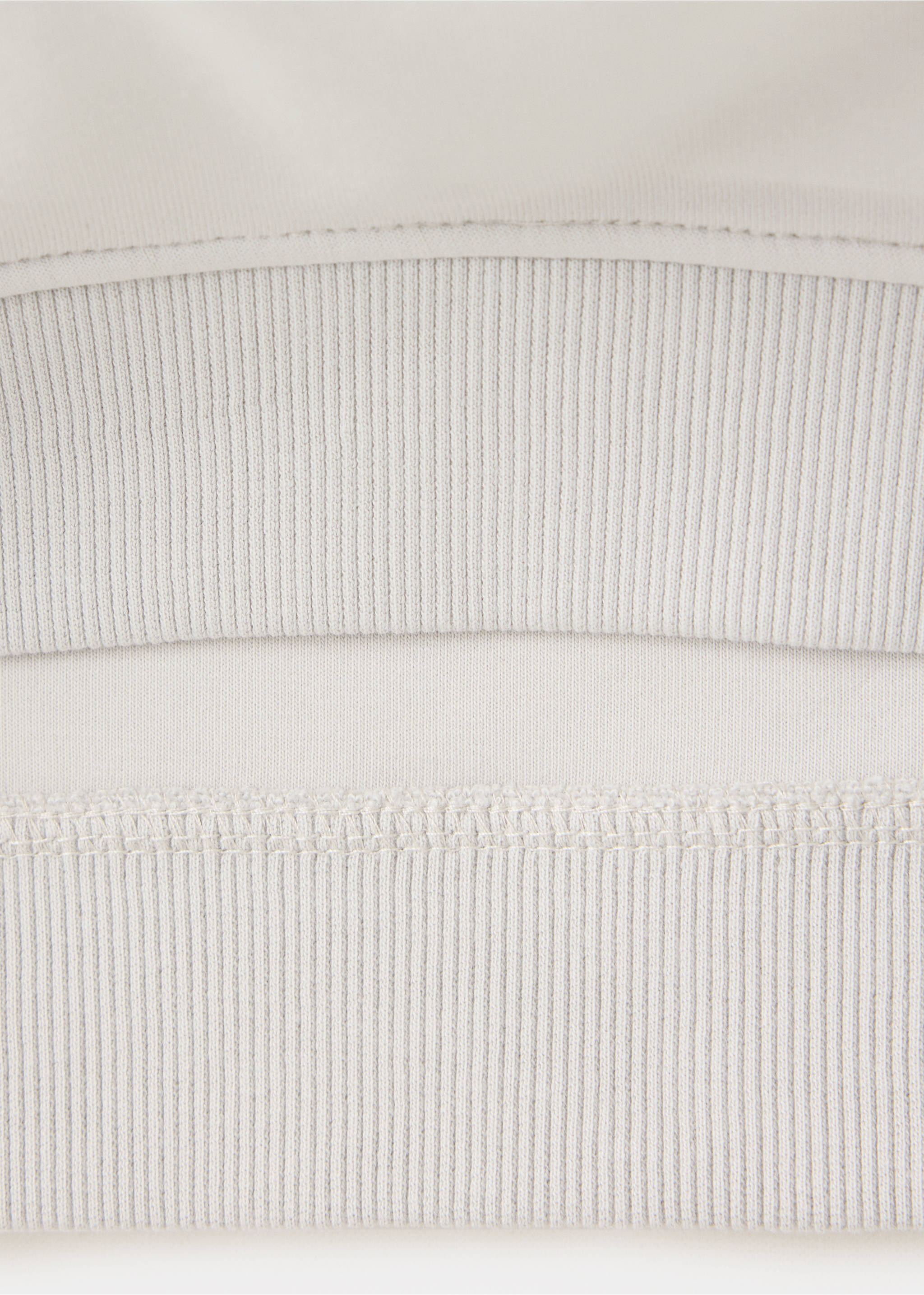 Hoodie cotton sweatshirt - Details of the article 0, Ice Grey. Ref: 37094427-00.