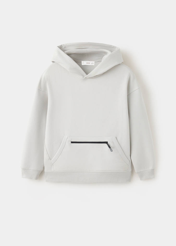 Hoodie cotton sweatshirt — Ice Grey