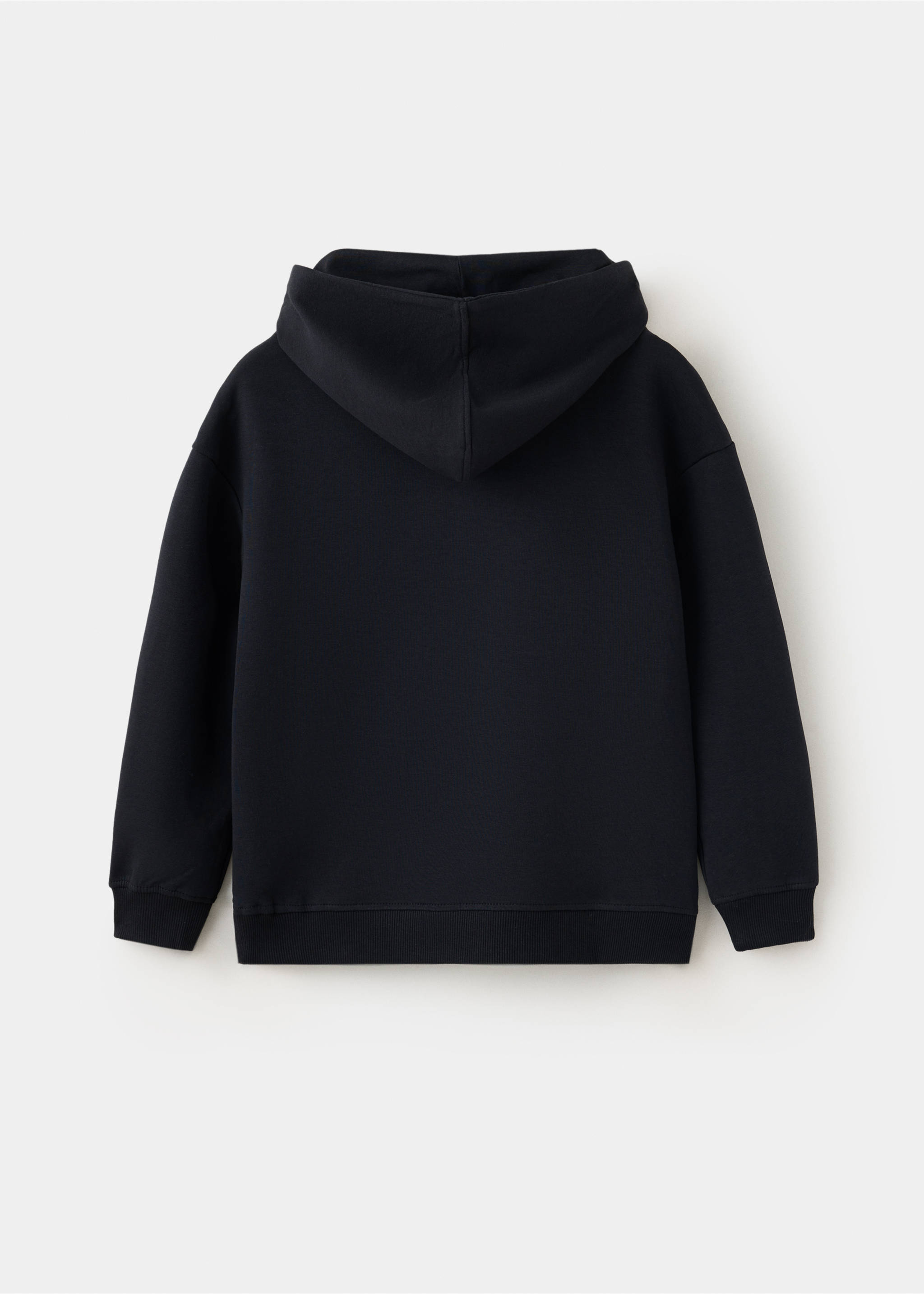 Hoodie cotton sweatshirt - Reverse of the article, Black. Ref: 37094427-00.