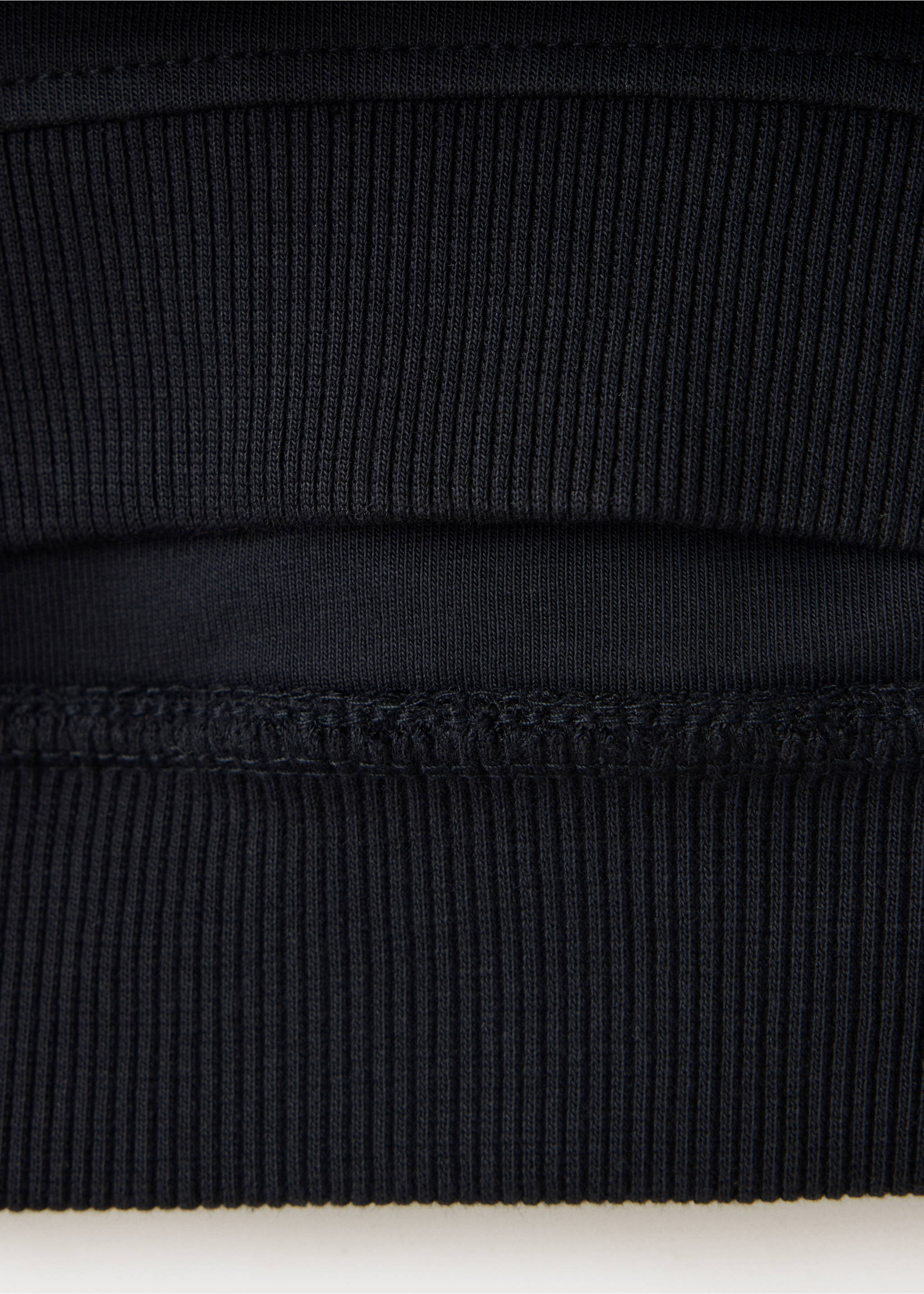 Hoodie cotton sweatshirt - Details of the article 0, Black. Ref: 37094427-00.