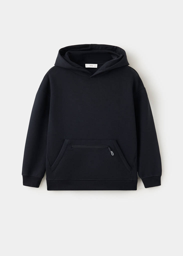 Hoodie cotton sweatshirt — Black